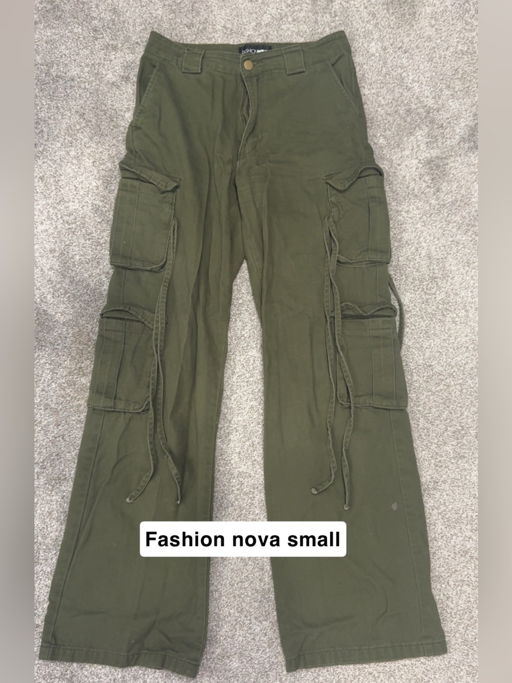 Fashion Nova Olive Green Men's Cargo Pants